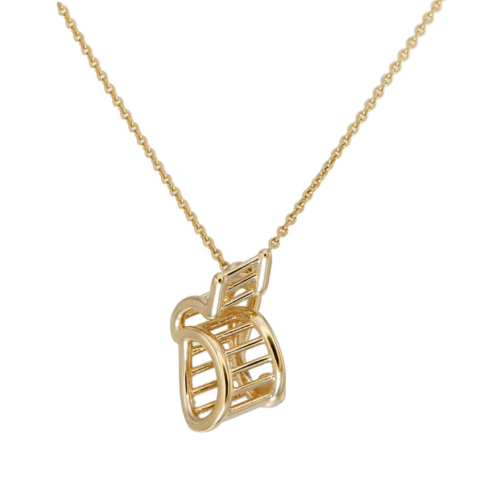Thai Alphabet " ธ " equivalent to "Th"  Necklace in 18K Yellow Gold